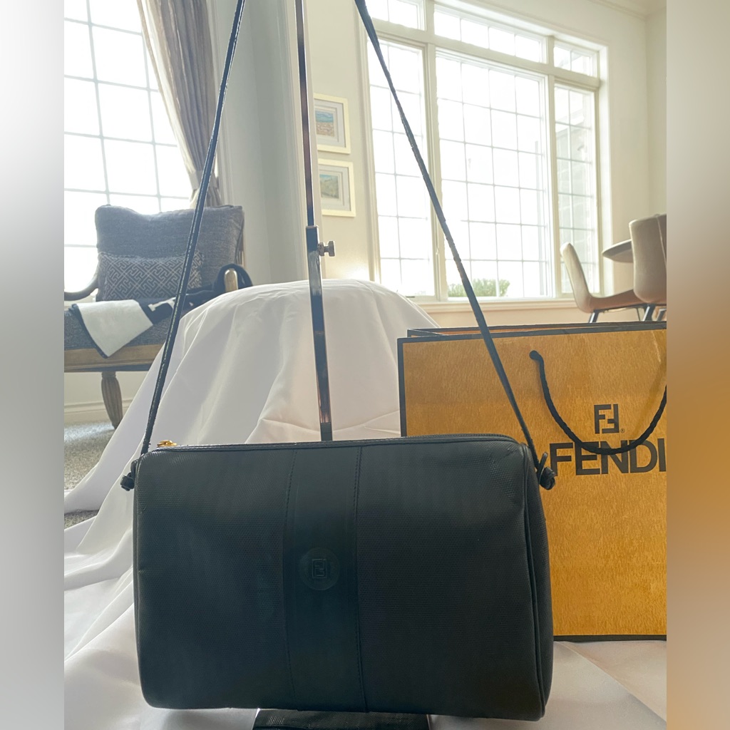 Authentic Vintage Fendi Black Bag